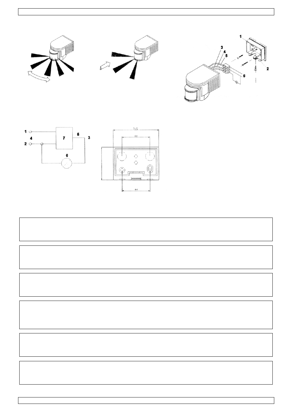 Fig. 1 fig. 2 fig. 3, Fig. 4 fig. 5 | Velleman PIR1200B User Manual | Page 2 / 14