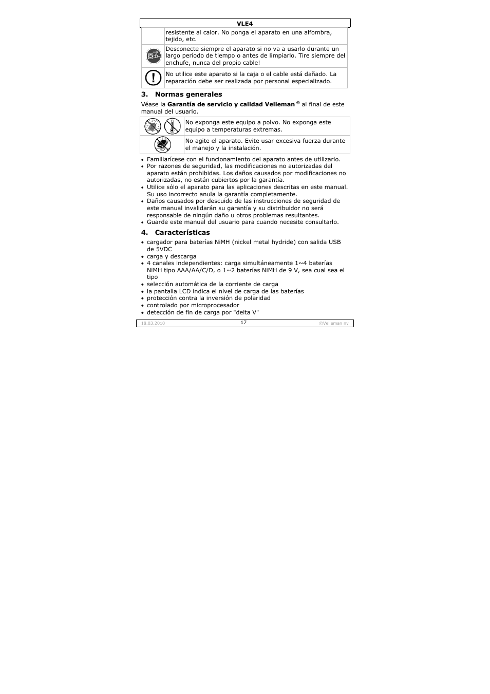 Velleman VLE4 User Manual | Page 17 / 27