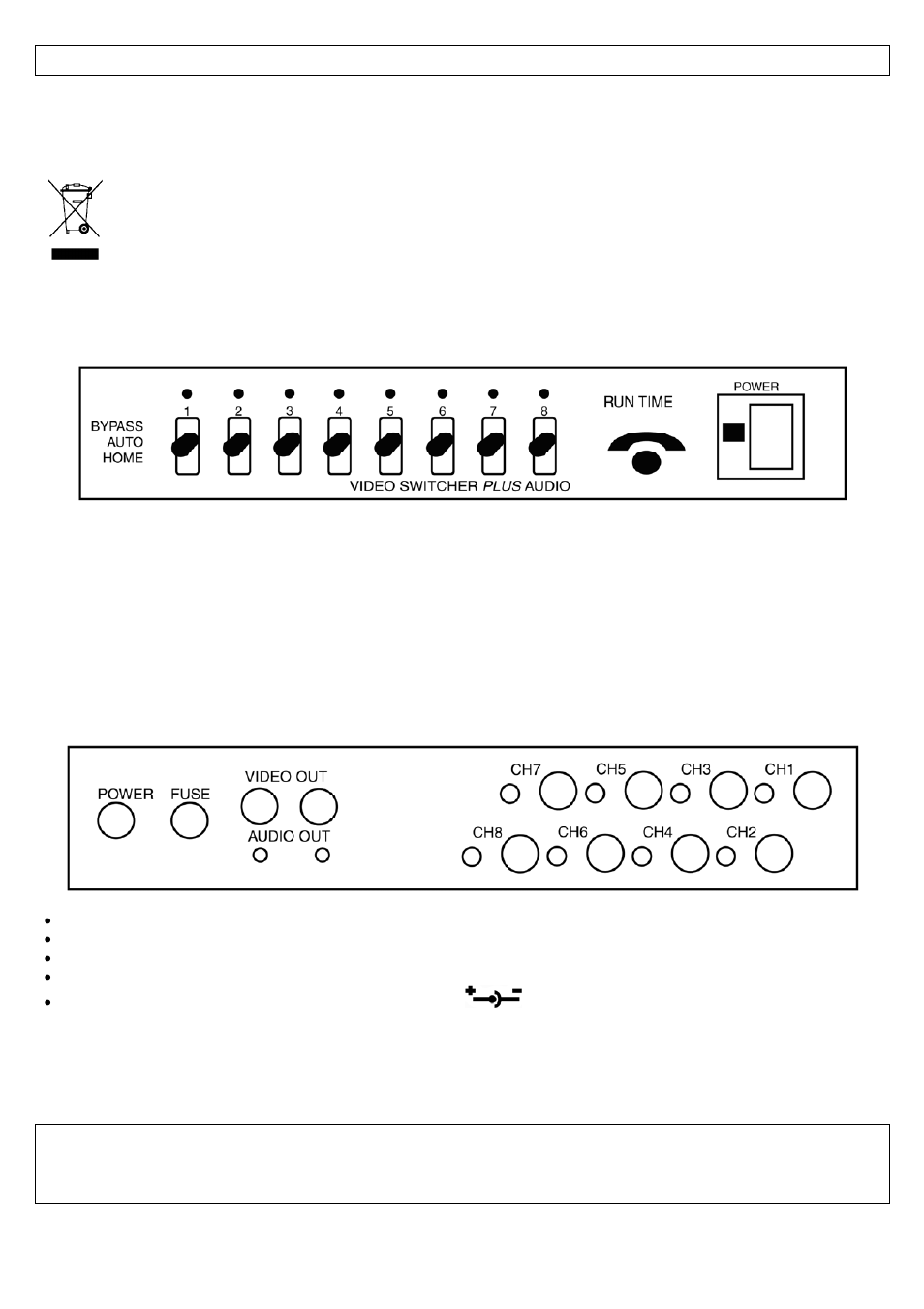 Vas8a – 8-channel automatic video switcher | Velleman VAS8A User Manual | Page 2 / 8