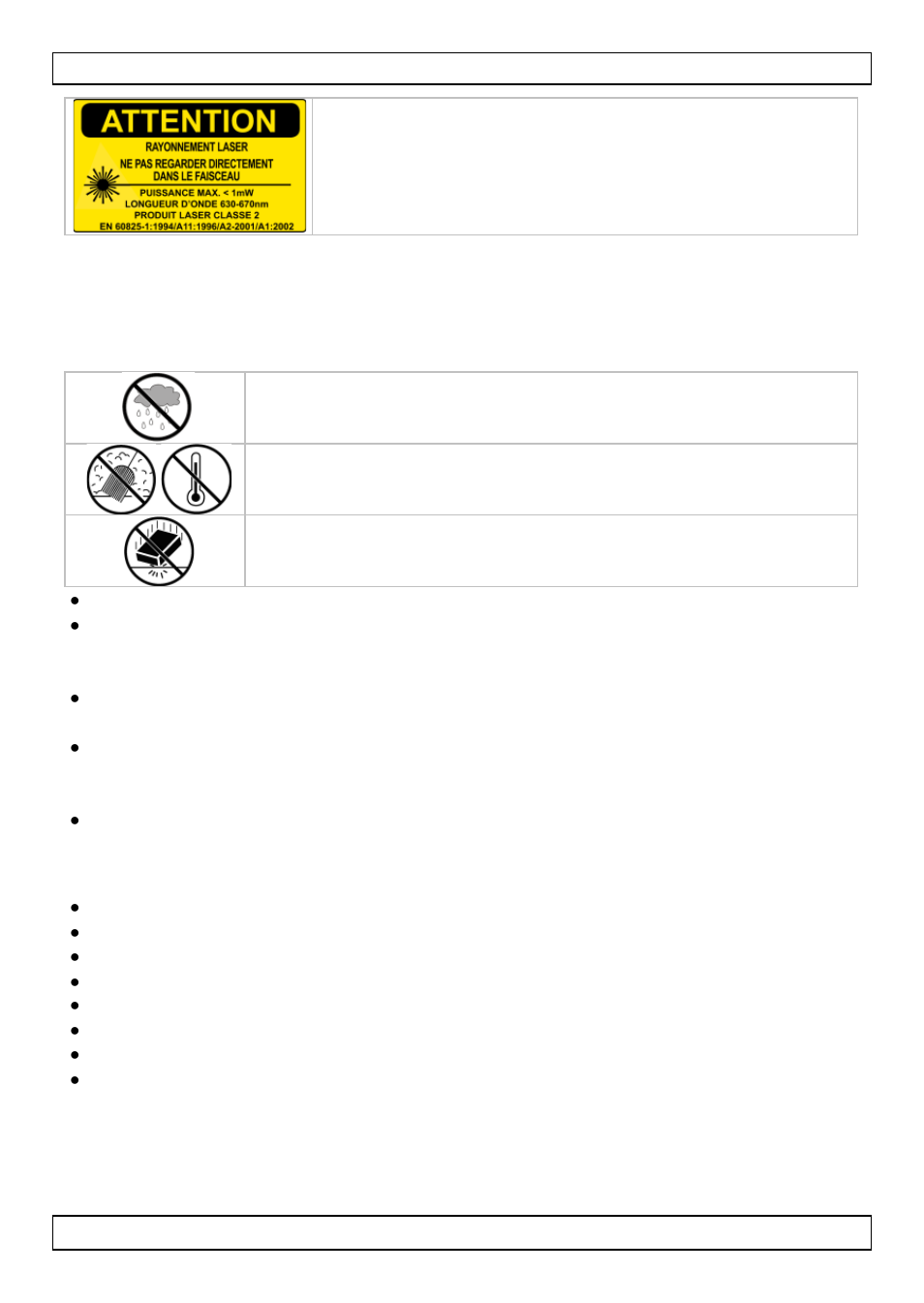 Directives générales, Caractéristiques, Description | Velleman VTLD100 User Manual | Page 21 / 47
