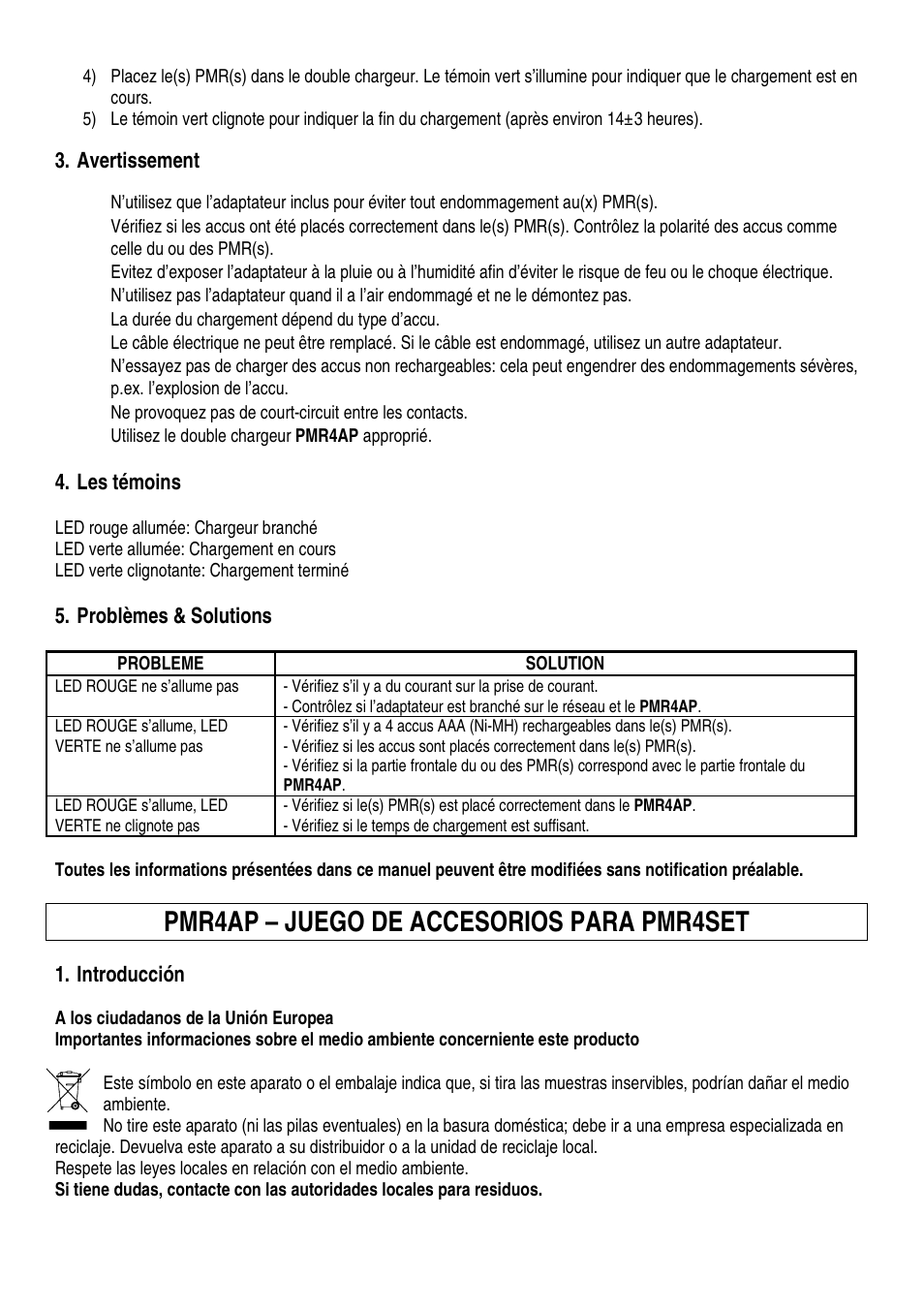 Pmr4ap – juego de accesorios para pmr4set | Velleman PMR4AP User Manual | Page 4 / 7