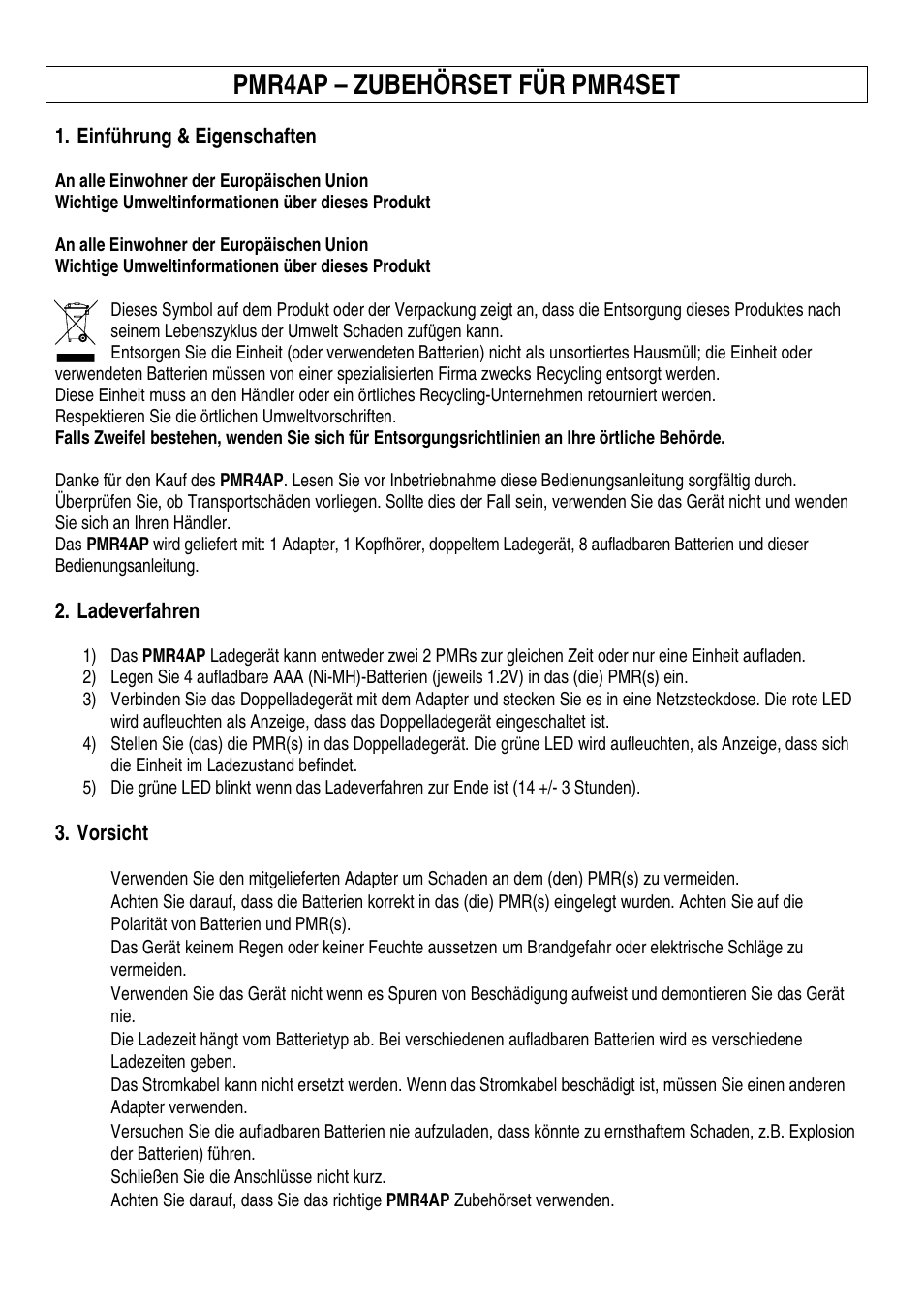 Pmr4ap – zubehörset für pmr4set | Velleman PMR4AP User Manual | Page 6 / 7