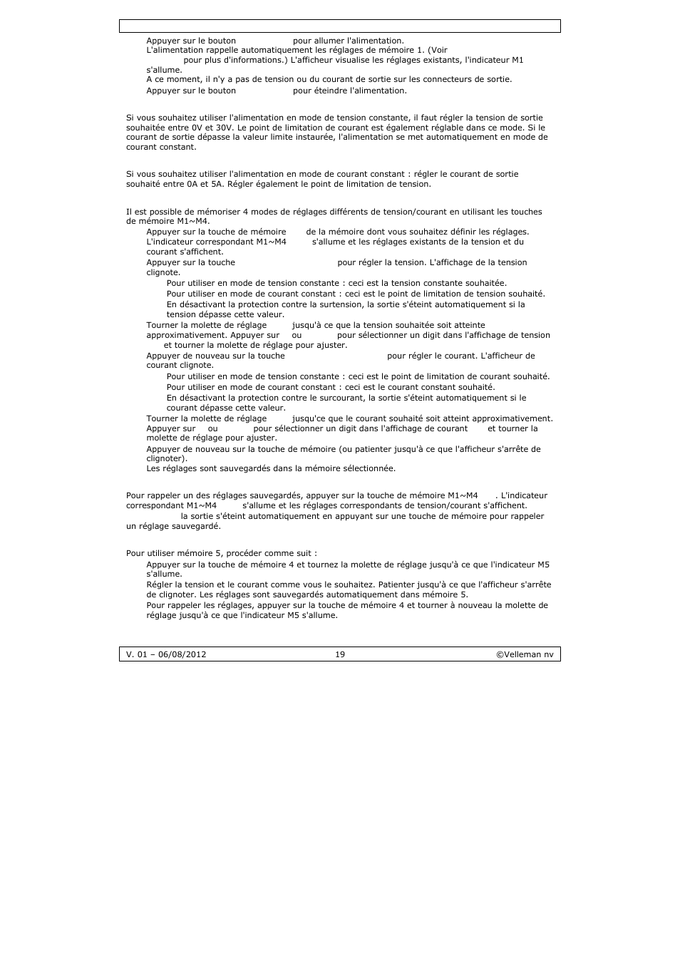 Velleman PS3005D User Manual | Page 19 / 39