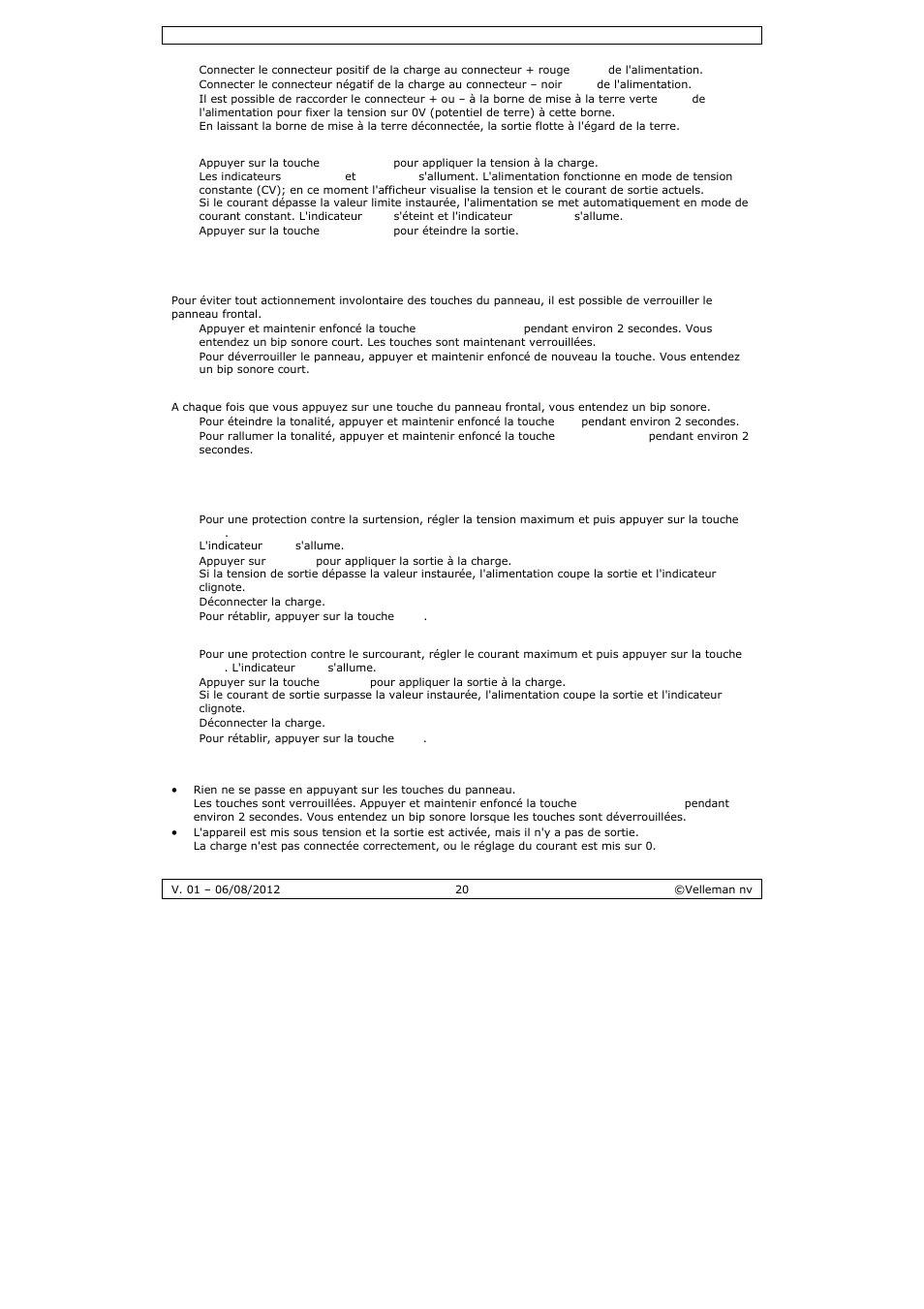 Velleman PS3005D User Manual | Page 20 / 39