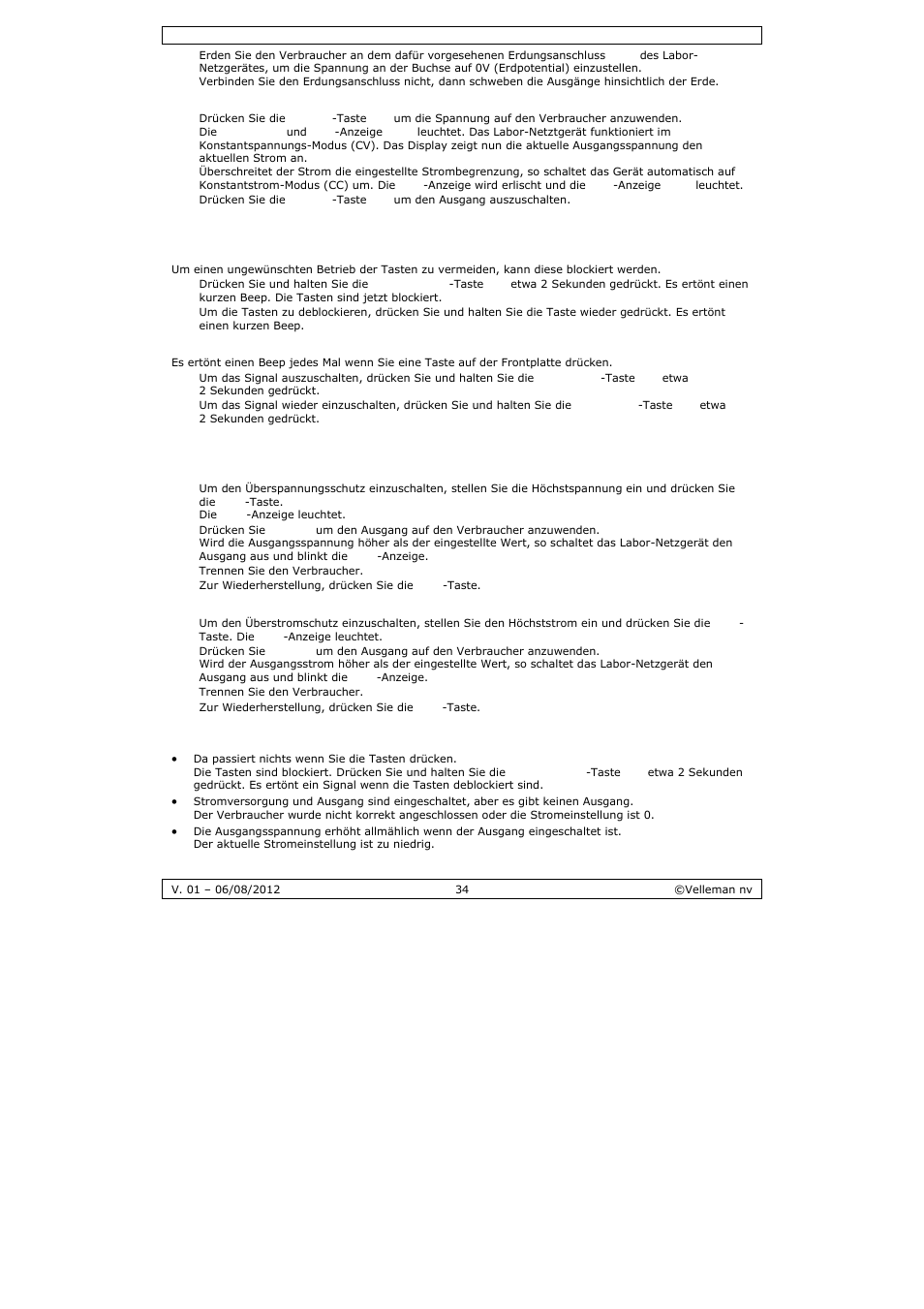 Velleman PS3005D User Manual | Page 34 / 39