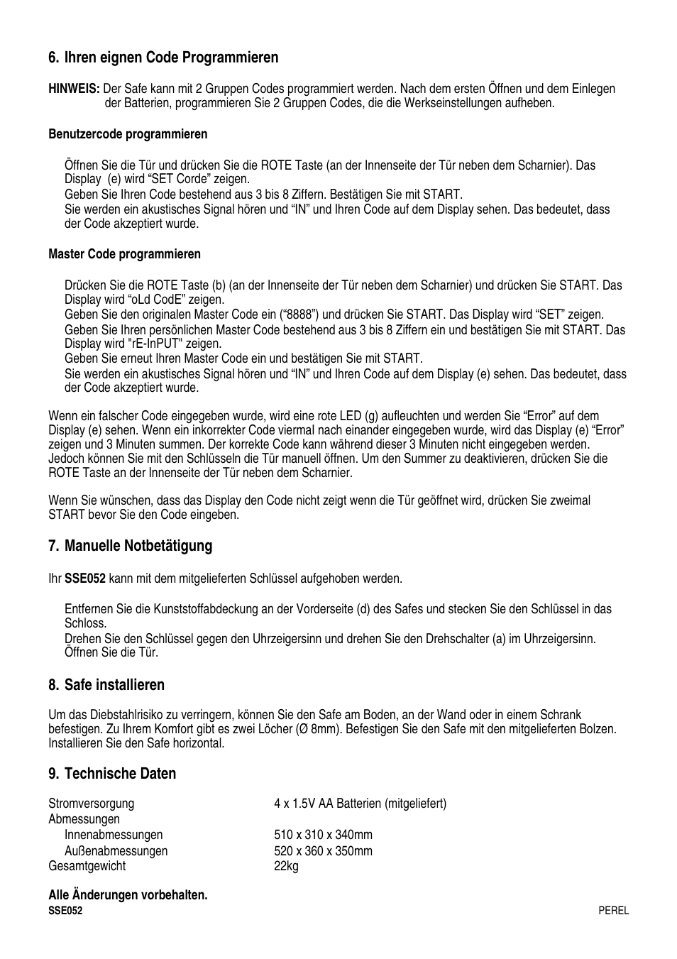 Velleman SSE052 User Manual | Page 12 / 14