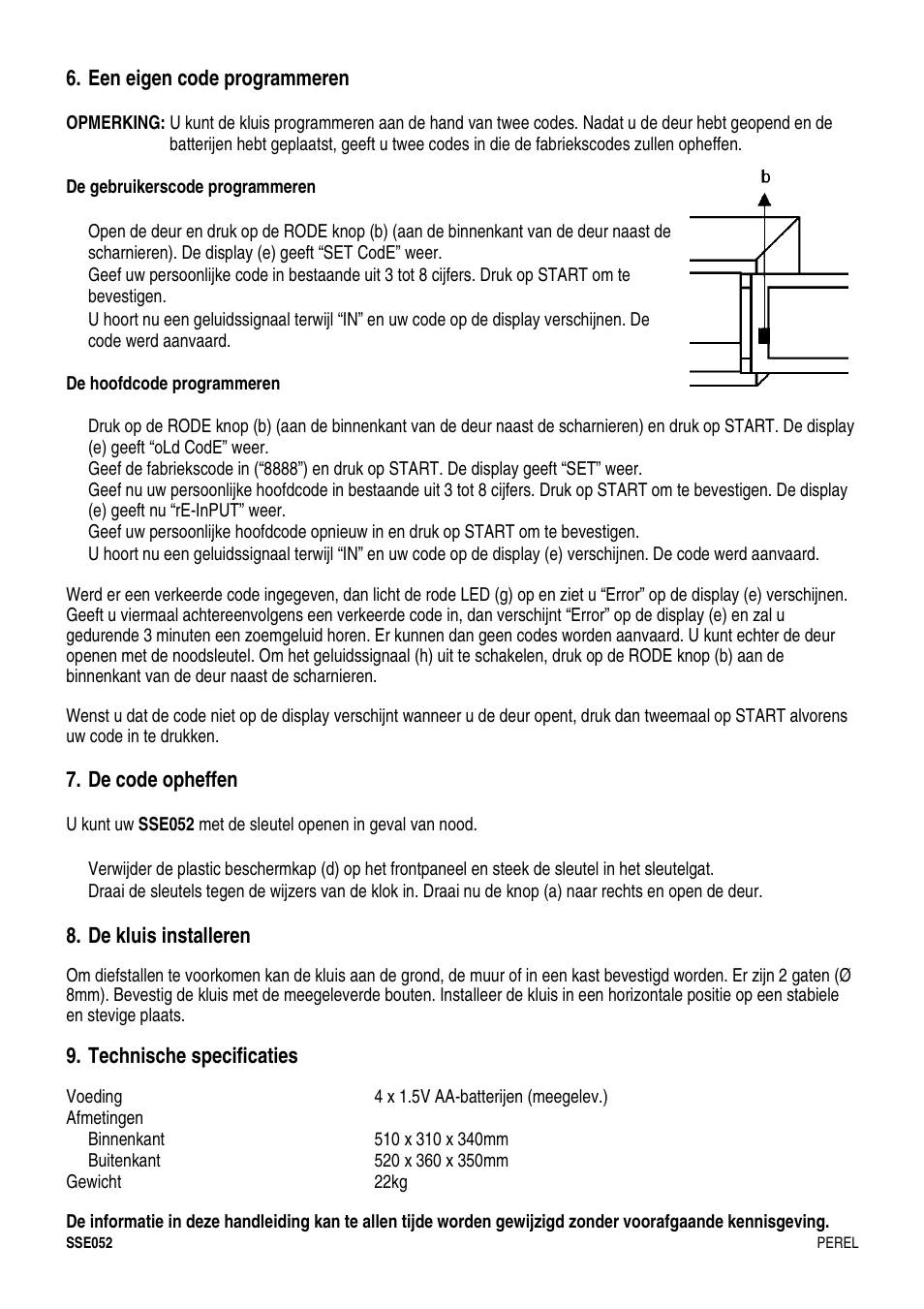 Velleman SSE052 User Manual | Page 8 / 14