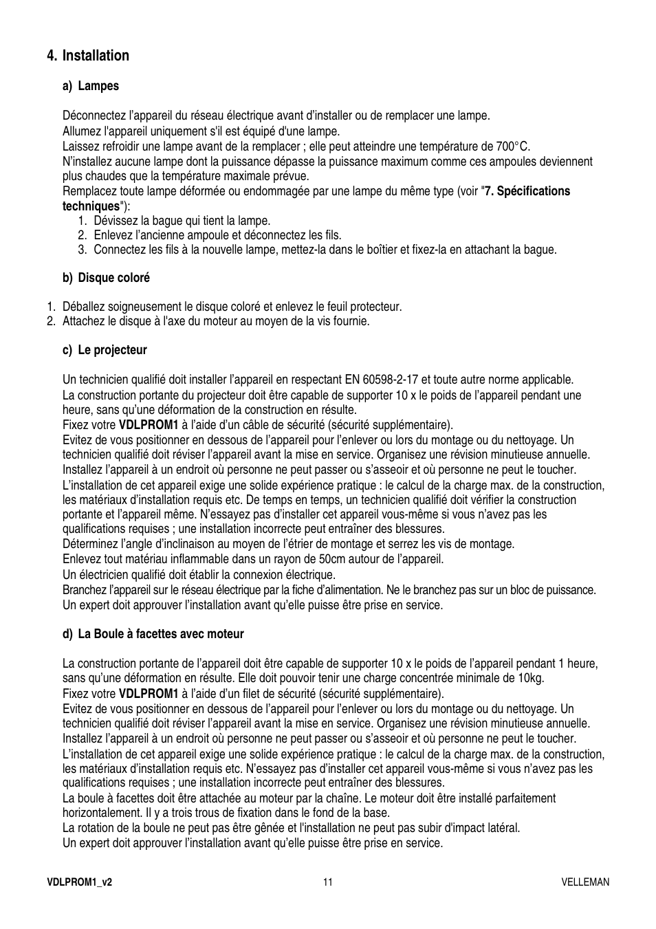 Velleman VDLPROM1 User Manual | Page 11 / 20