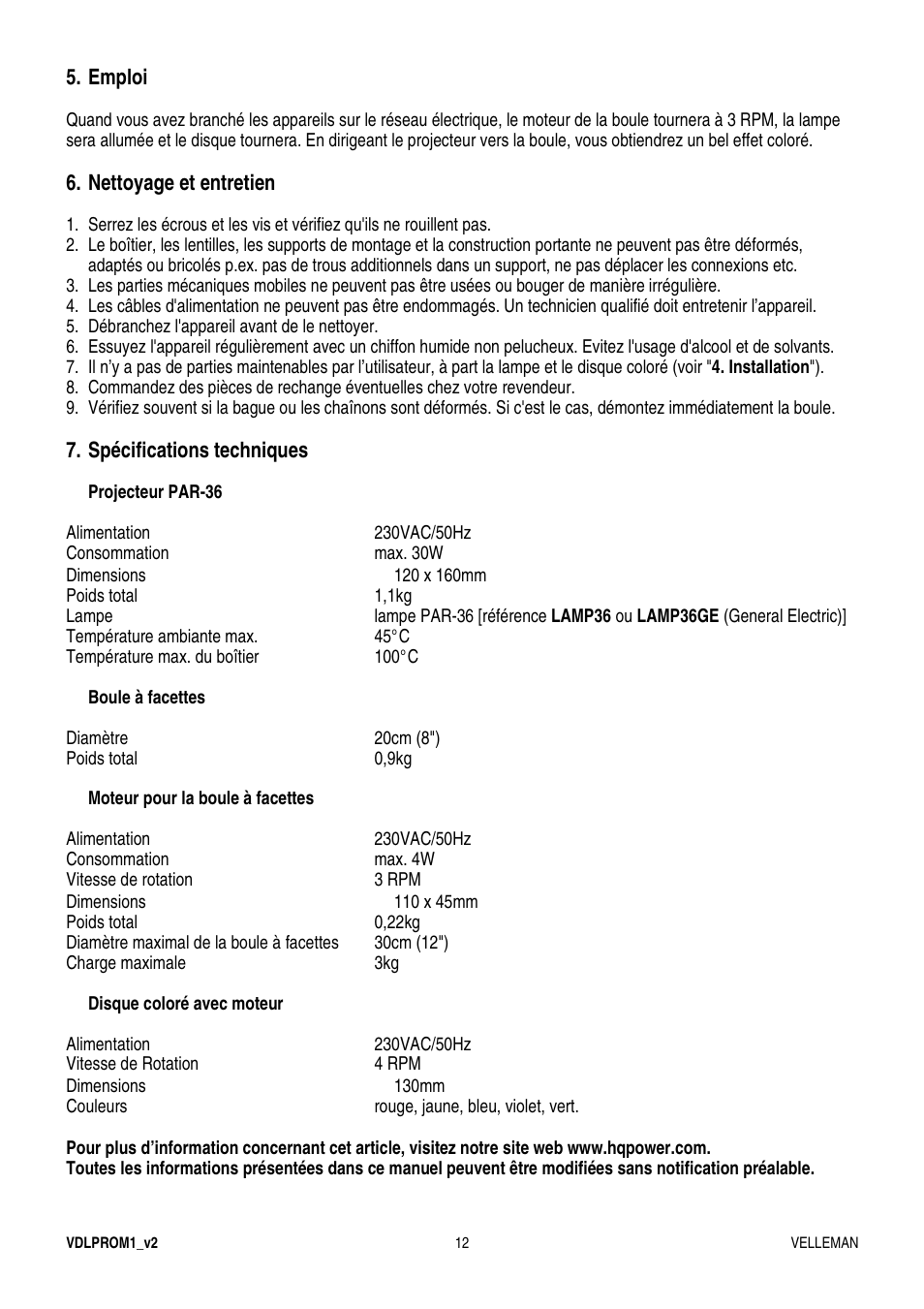 Velleman VDLPROM1 User Manual | Page 12 / 20