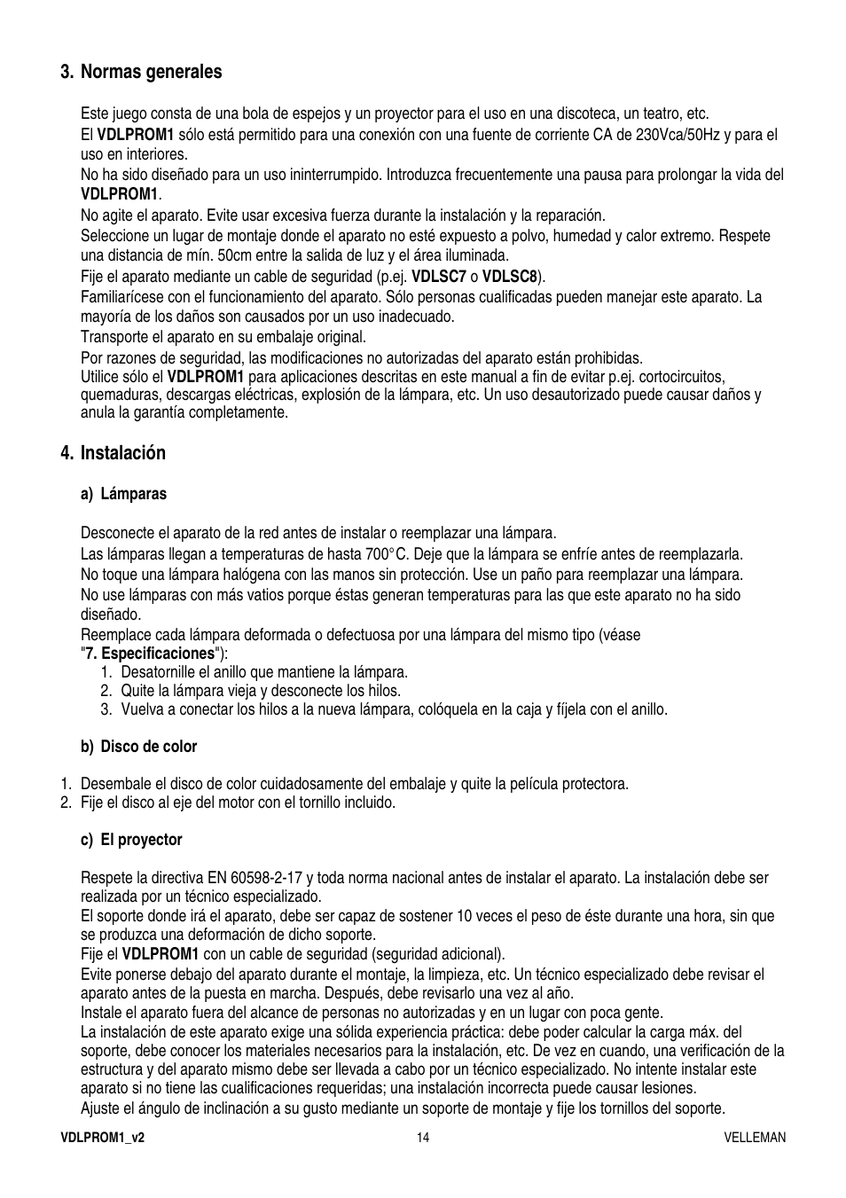 Velleman VDLPROM1 User Manual | Page 14 / 20