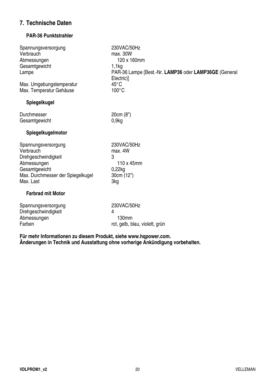 Velleman VDLPROM1 User Manual | Page 20 / 20