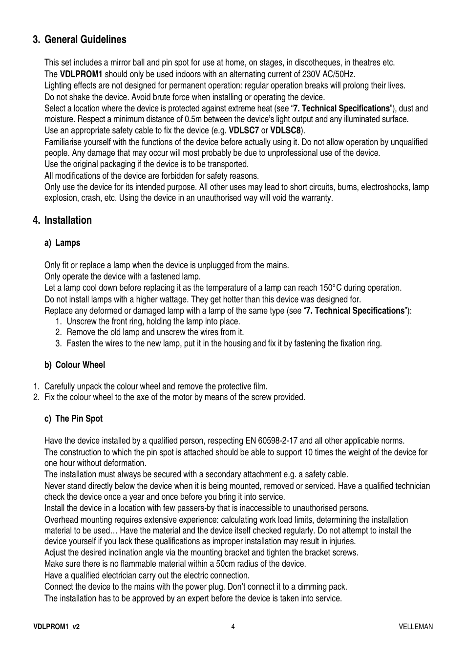 Velleman VDLPROM1 User Manual | Page 4 / 20