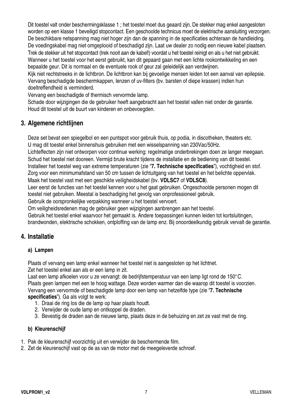 Velleman VDLPROM1 User Manual | Page 7 / 20