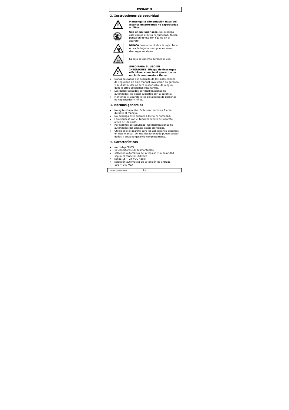 Velleman PSSMV19 User Manual | Page 12 / 16