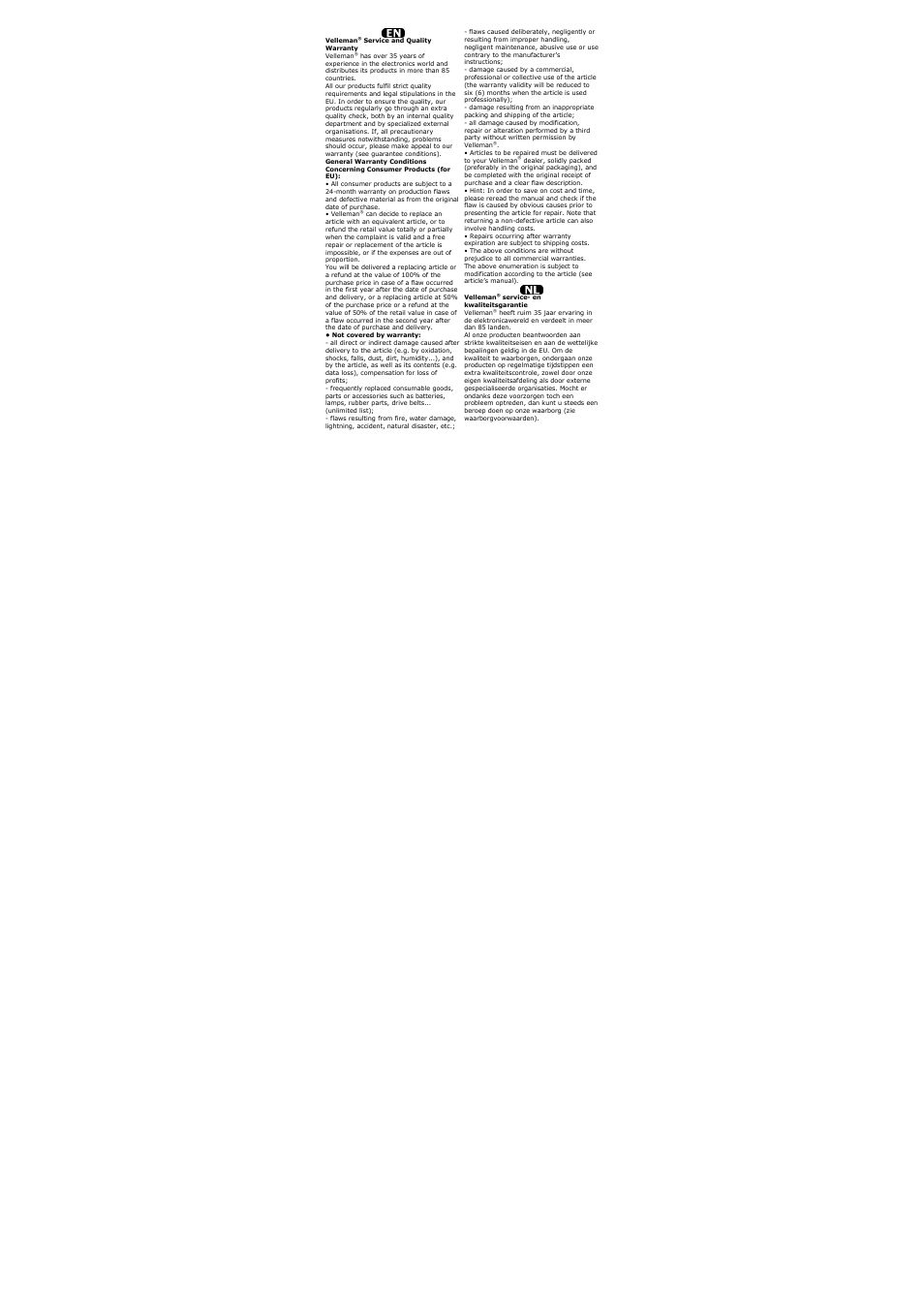 Velleman VTTEST8 User Manual | Page 18 / 25