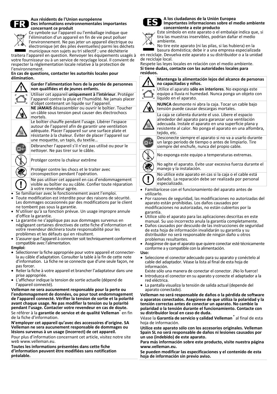 Velleman PSSE27 User Manual | Page 2 / 4