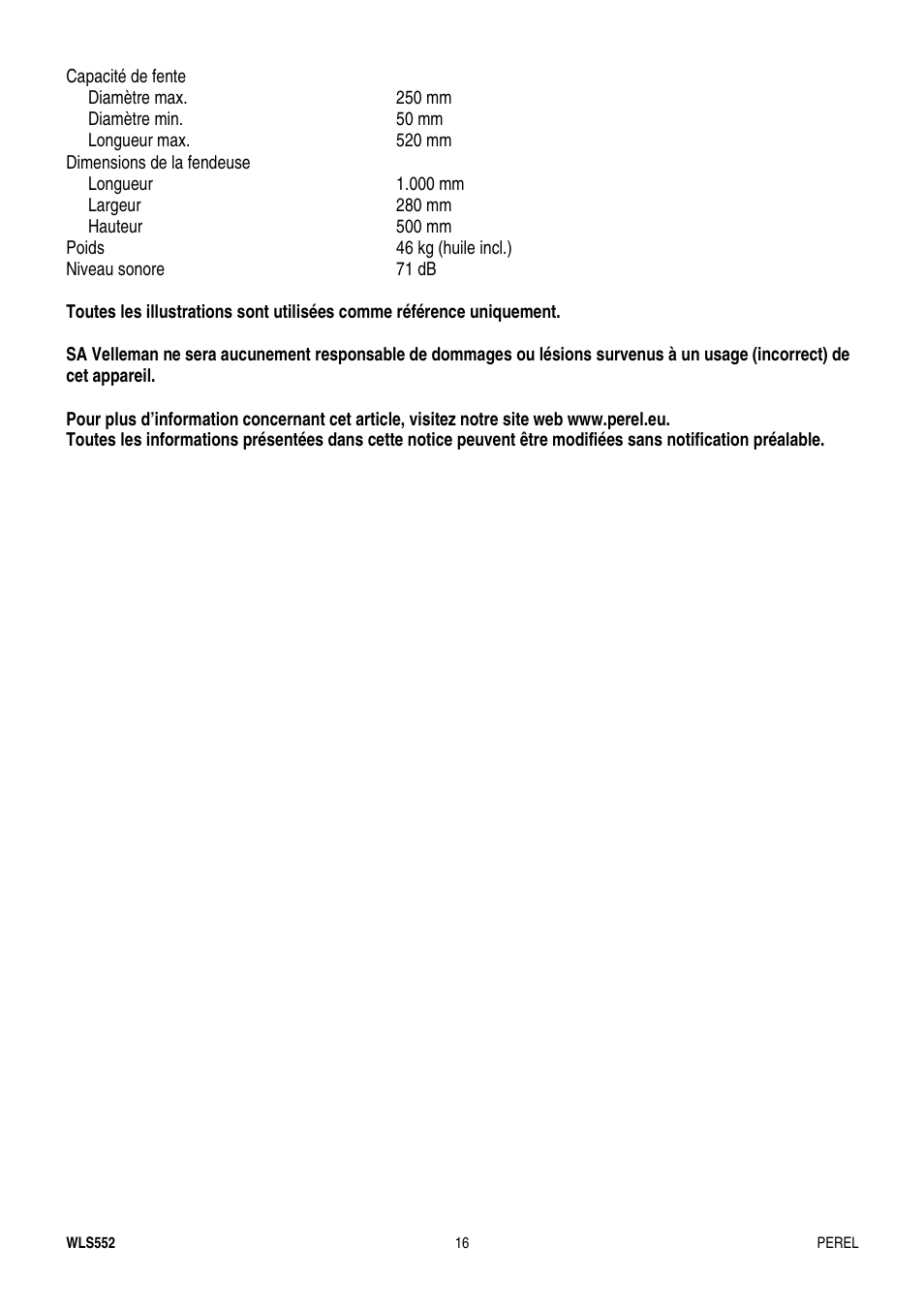 Velleman WLS552 User Manual | Page 16 / 44
