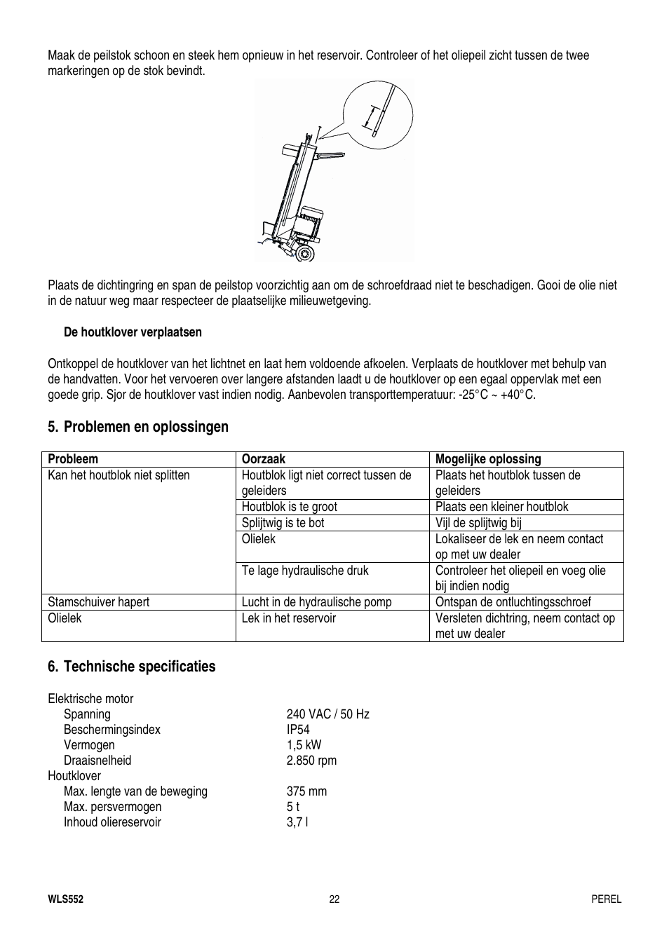 Velleman WLS552 User Manual | Page 22 / 44