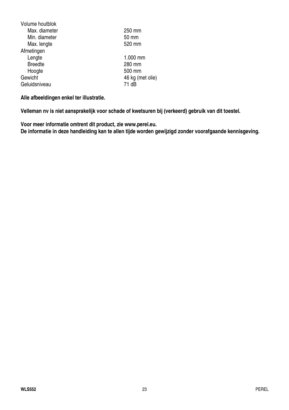 Velleman WLS552 User Manual | Page 23 / 44