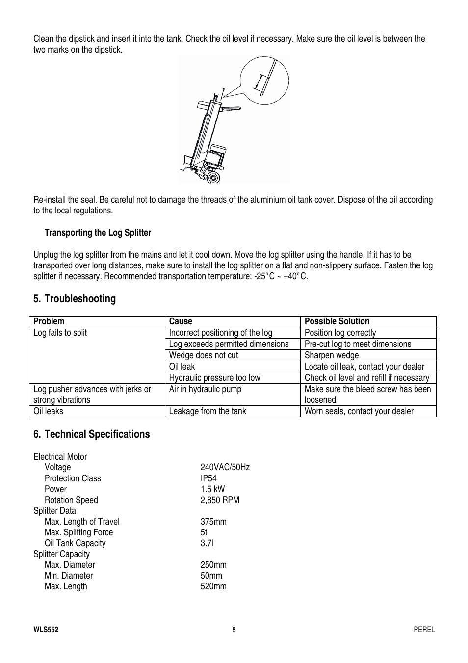 Velleman WLS552 User Manual | Page 8 / 44