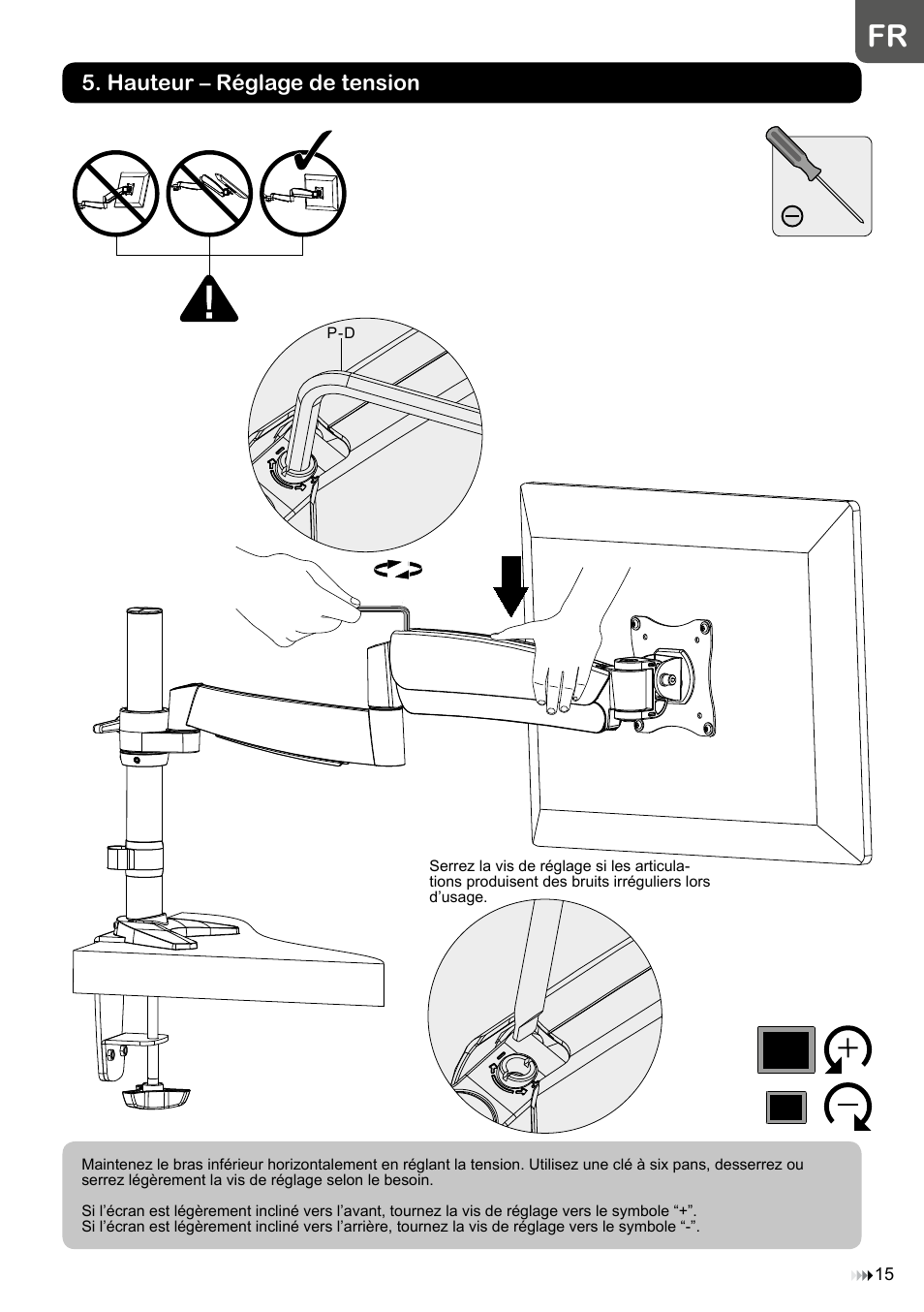 Hauteur – réglage de tension | Velleman WB039 User Manual | Page 15 / 48