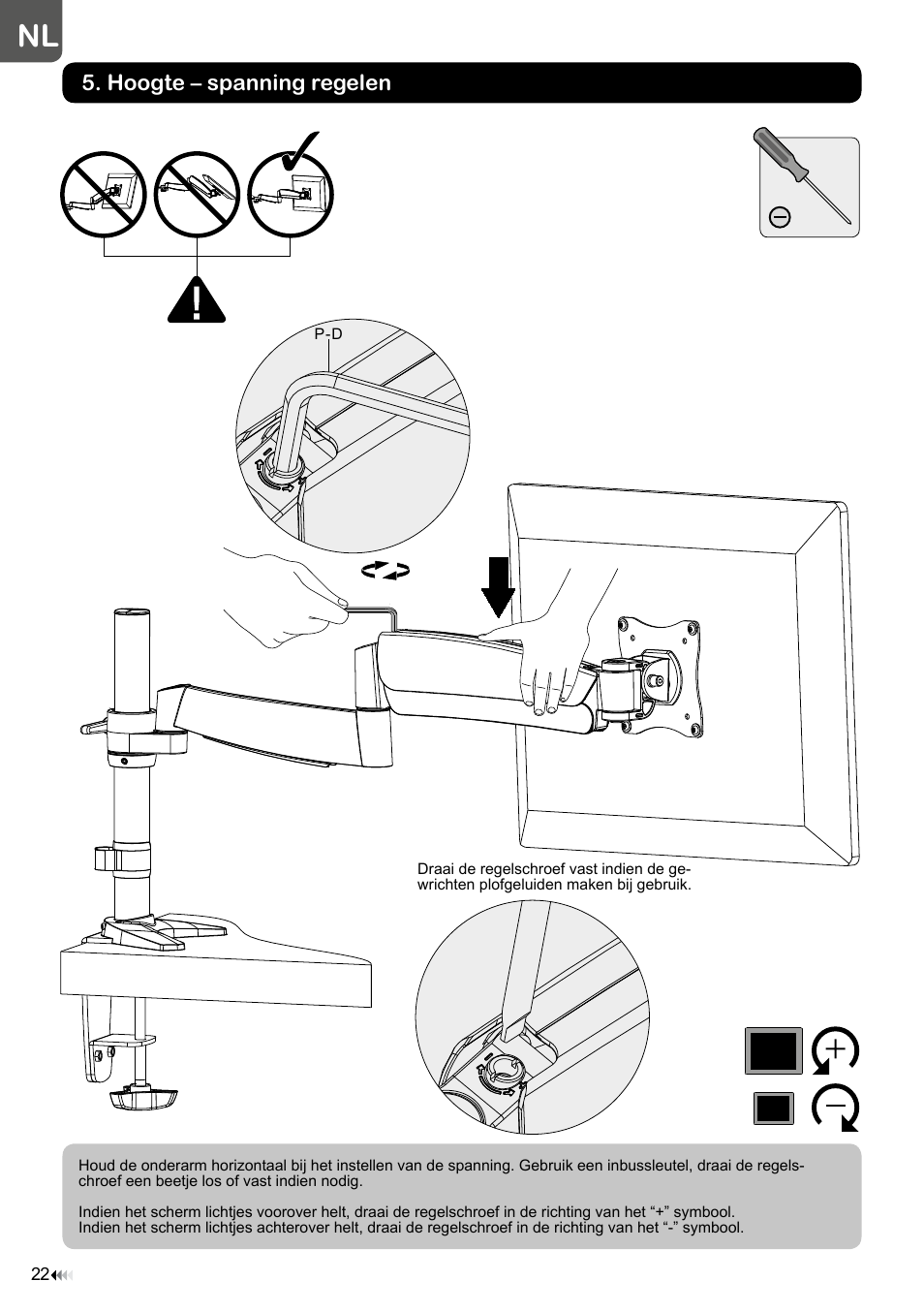 Hoogte – spanning regelen | Velleman WB039 User Manual | Page 22 / 48