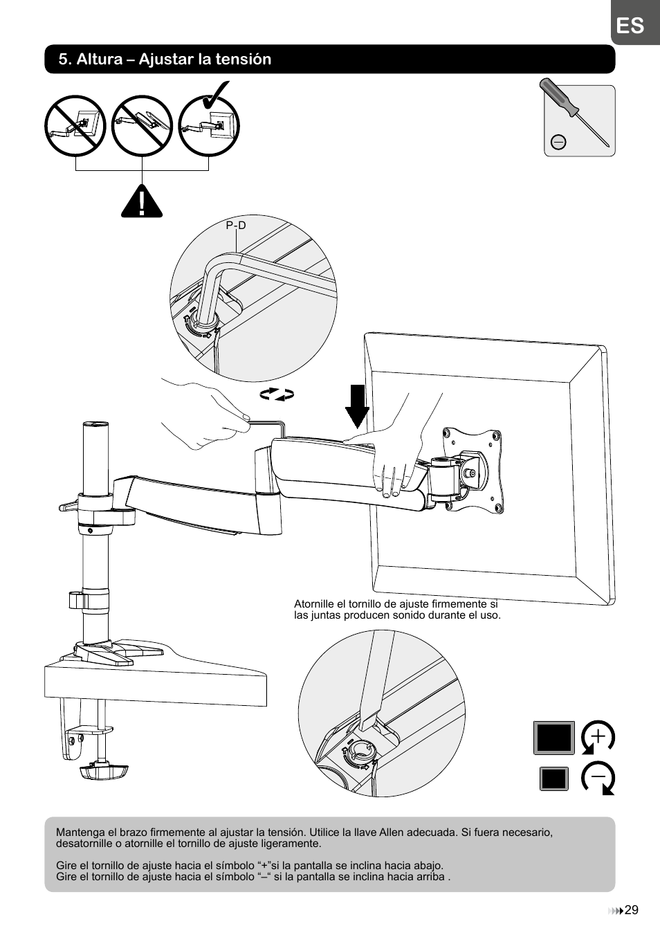 Altura – ajustar la tensión | Velleman WB039 User Manual | Page 29 / 48