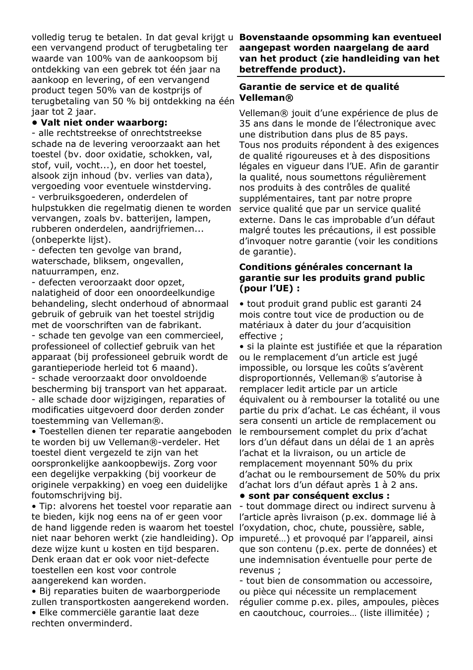 Velleman WS8707 User Manual | Page 42 / 50