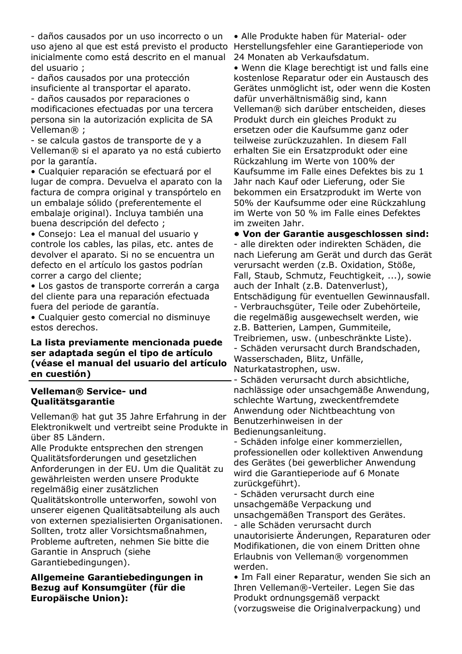 Velleman WS8707 User Manual | Page 44 / 50