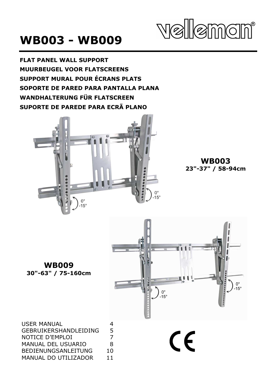 Velleman WB003 User Manual | 15 pages