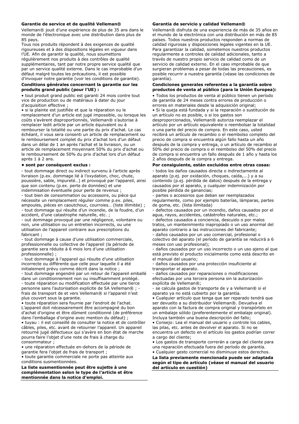 Velleman WB003 User Manual | Page 14 / 15