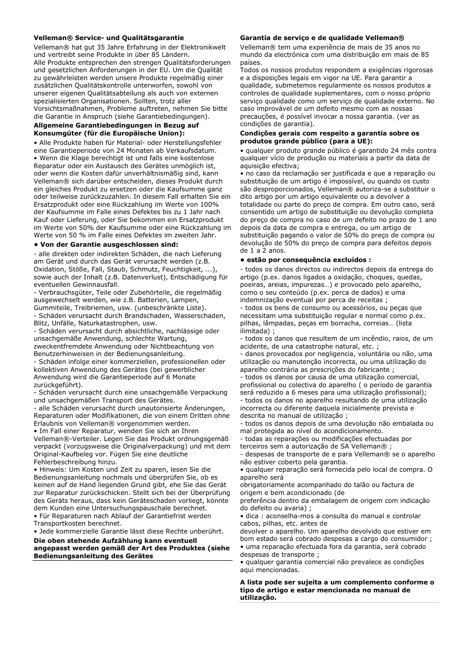 Velleman WB003 User Manual | Page 15 / 15