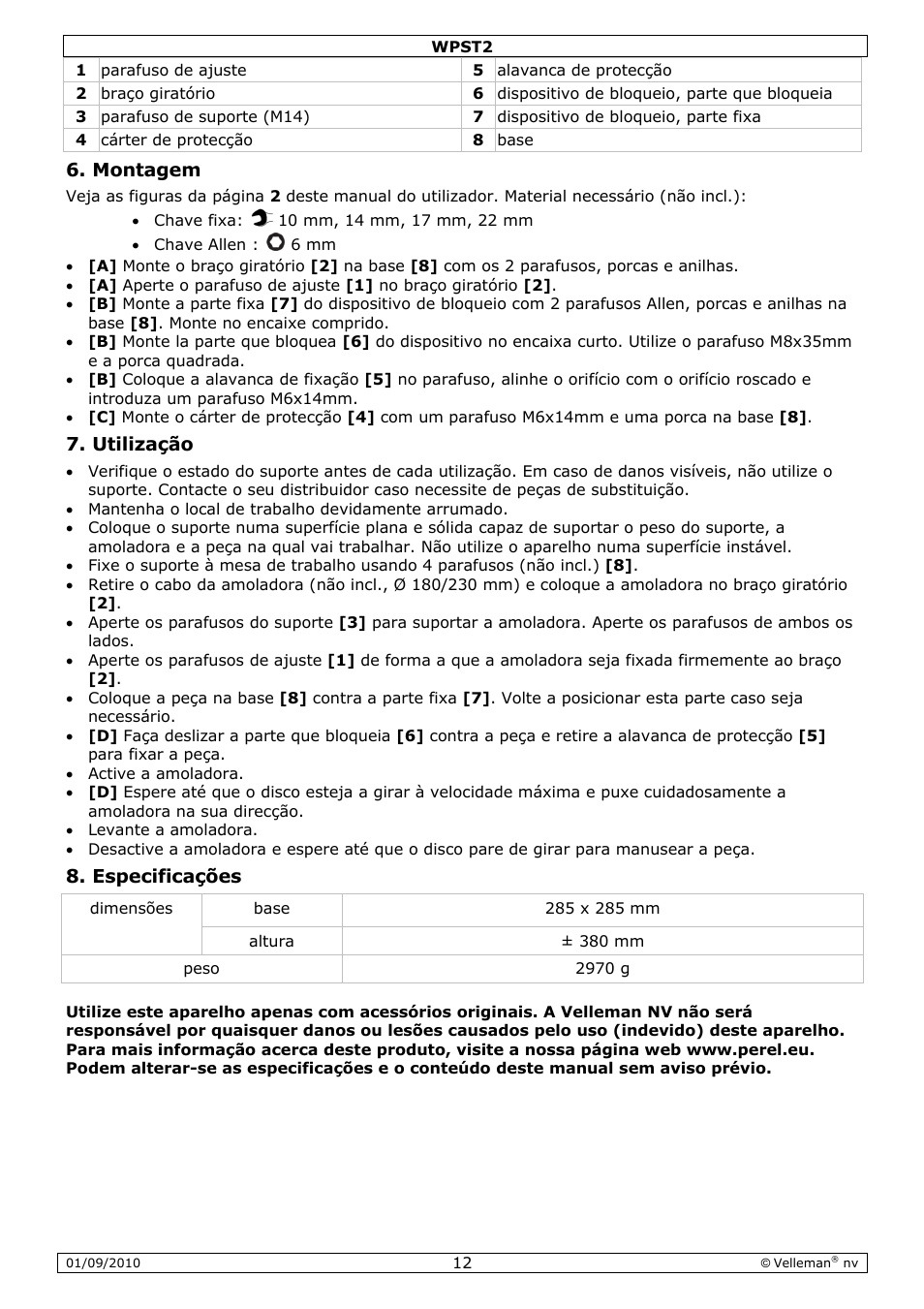 Velleman WPST2 User Manual | Page 12 / 15