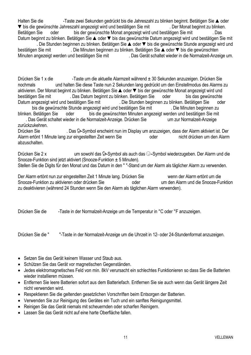 Velleman WT82 User Manual | Page 11 / 13