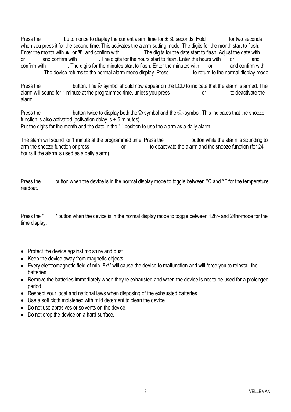 Velleman WT82 User Manual | Page 3 / 13