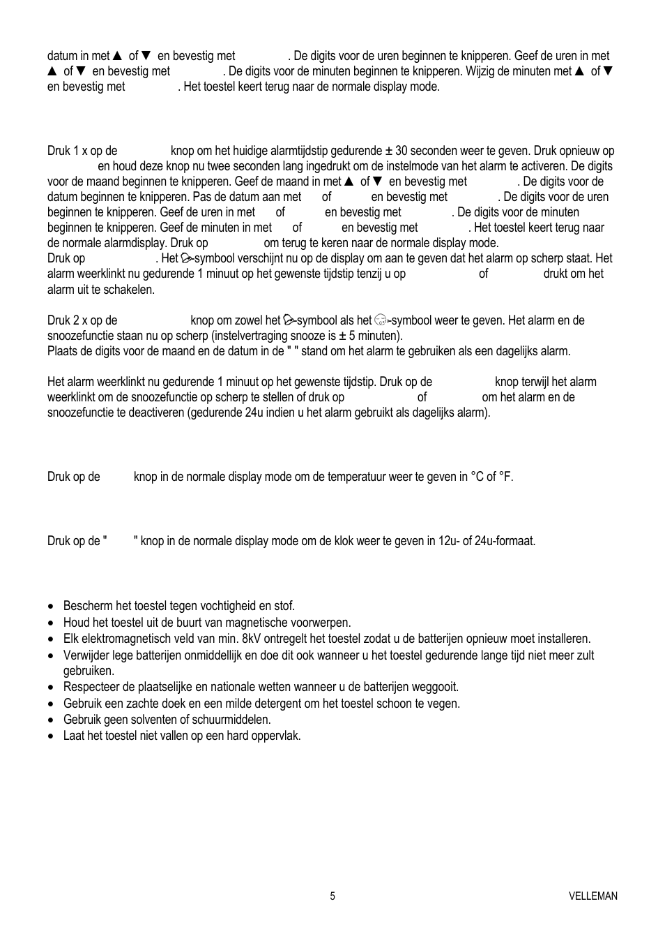 Velleman WT82 User Manual | Page 5 / 13
