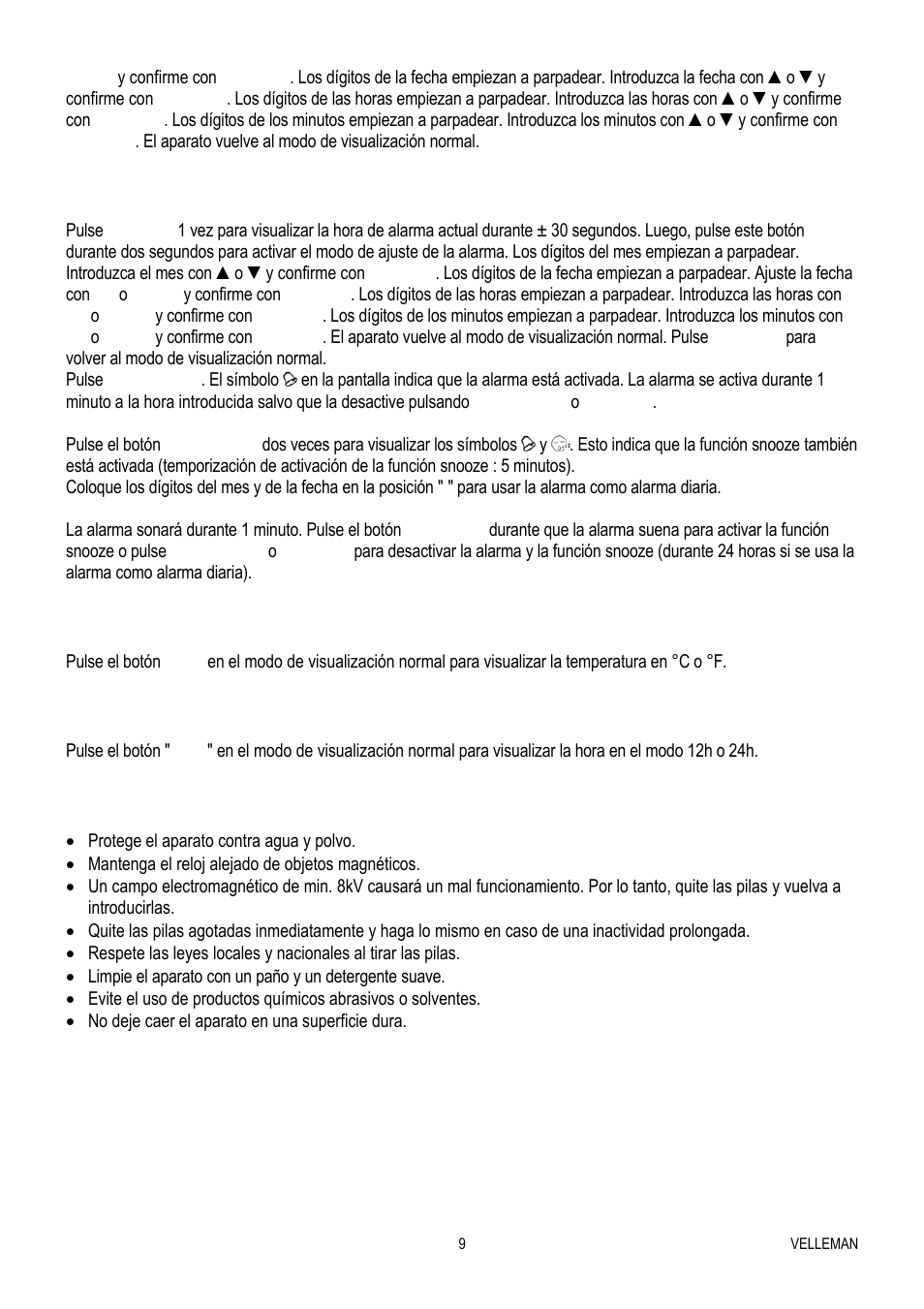 Velleman WT82 User Manual | Page 9 / 13