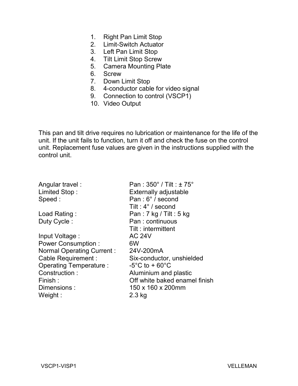 Velleman VSCP1 USER MANUAL User Manual | Page 3 / 5