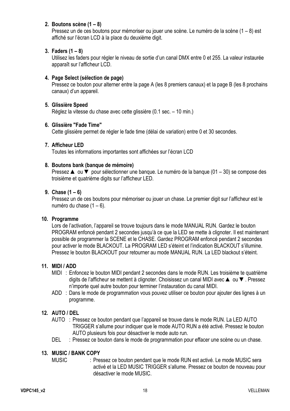 Velleman VDPC145 User Manual | Page 18 / 47