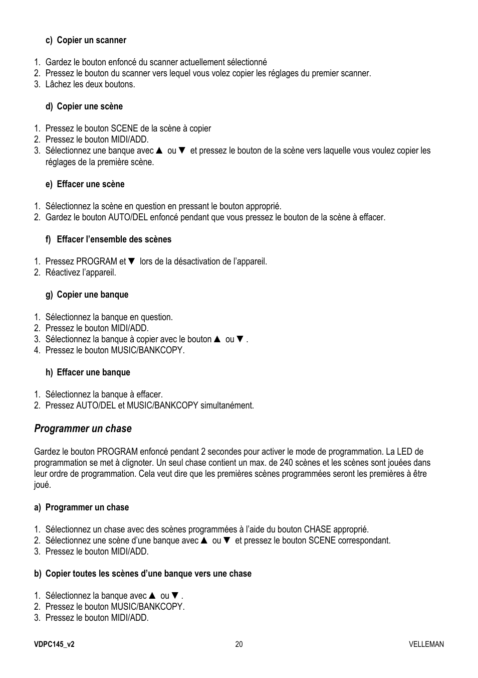 Velleman VDPC145 User Manual | Page 20 / 47