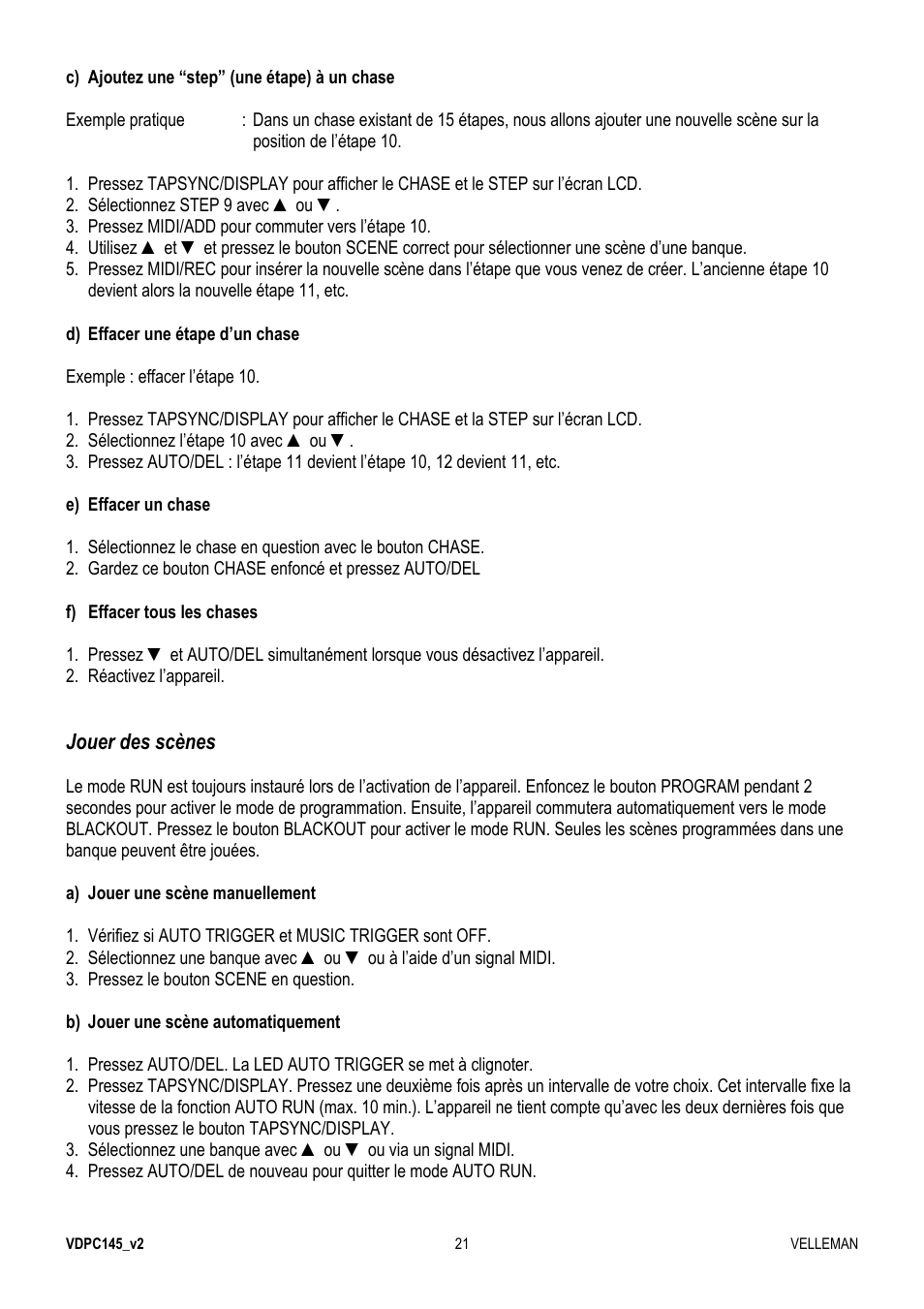 Velleman VDPC145 User Manual | Page 21 / 47