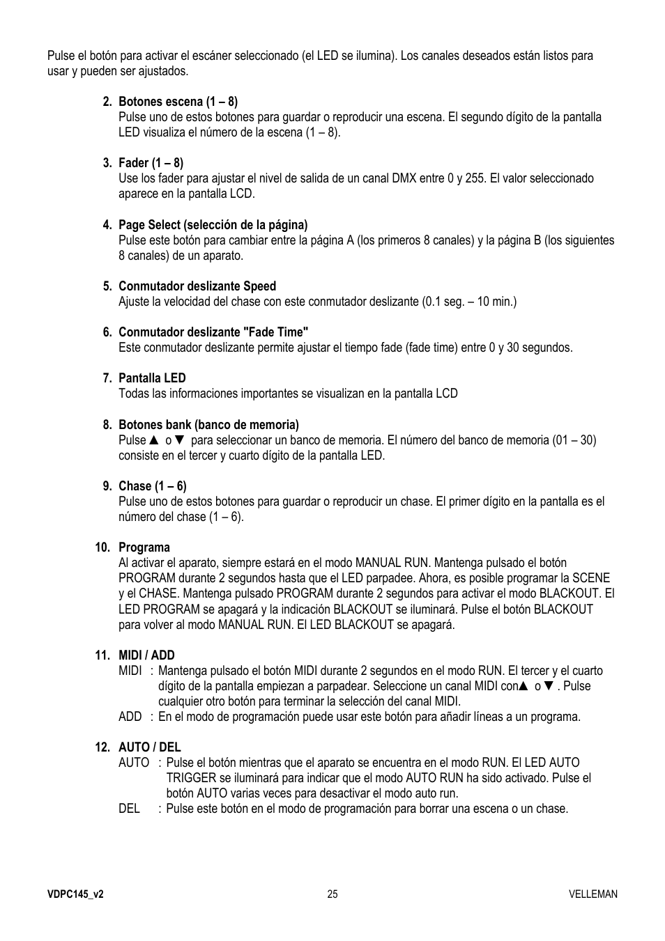 Velleman VDPC145 User Manual | Page 25 / 47