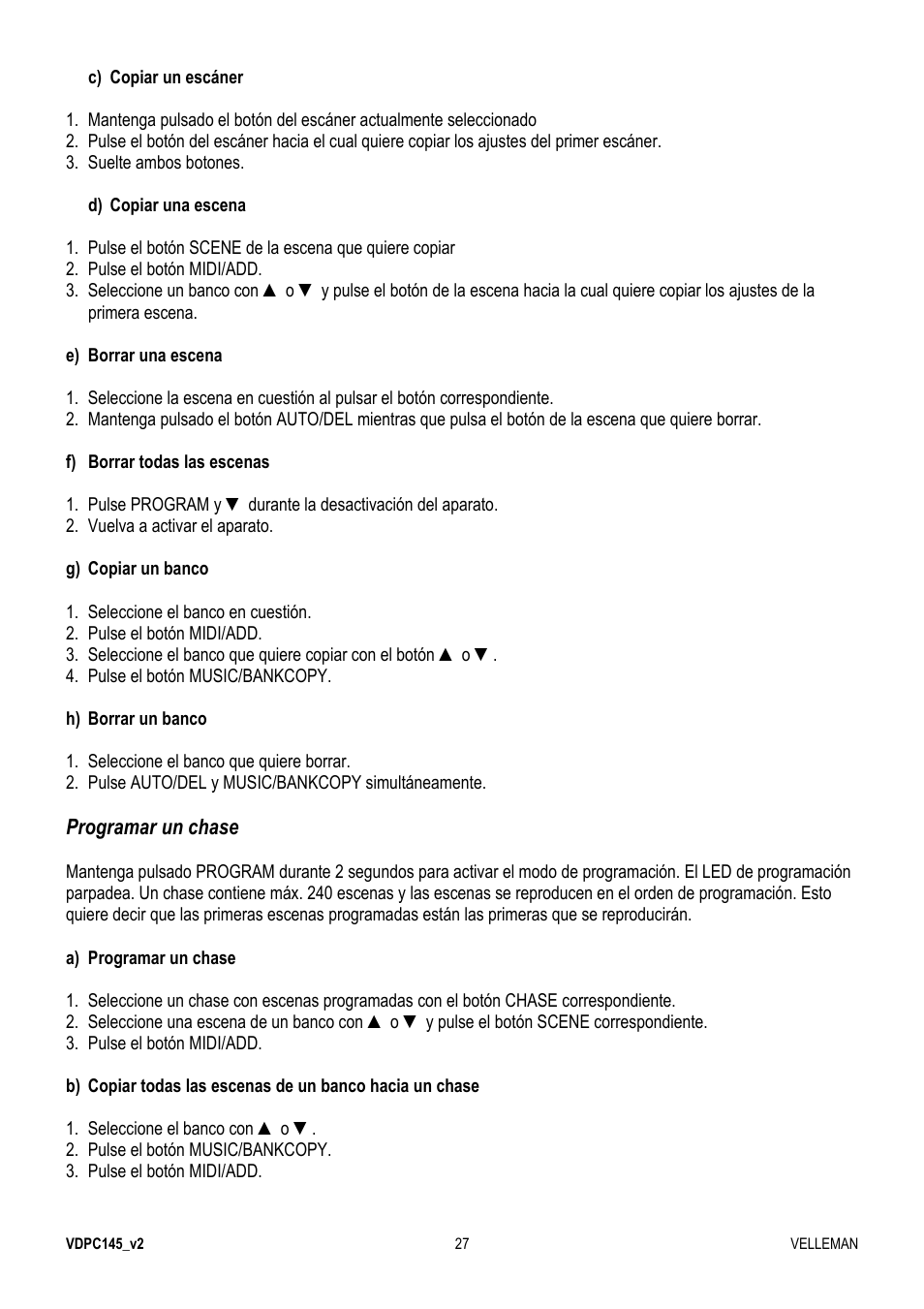 Velleman VDPC145 User Manual | Page 27 / 47