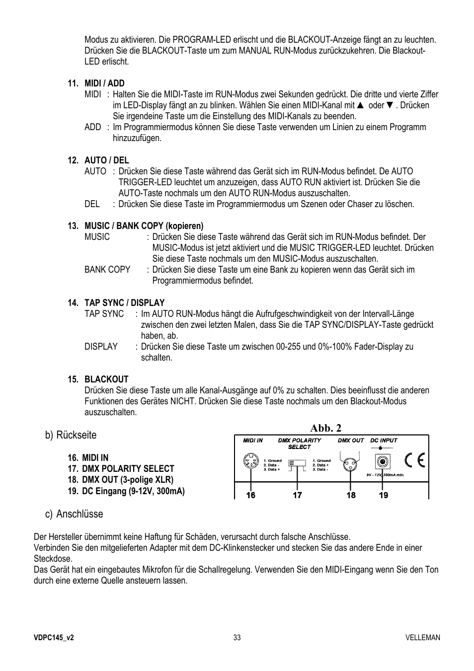 Velleman VDPC145 User Manual | Page 33 / 47