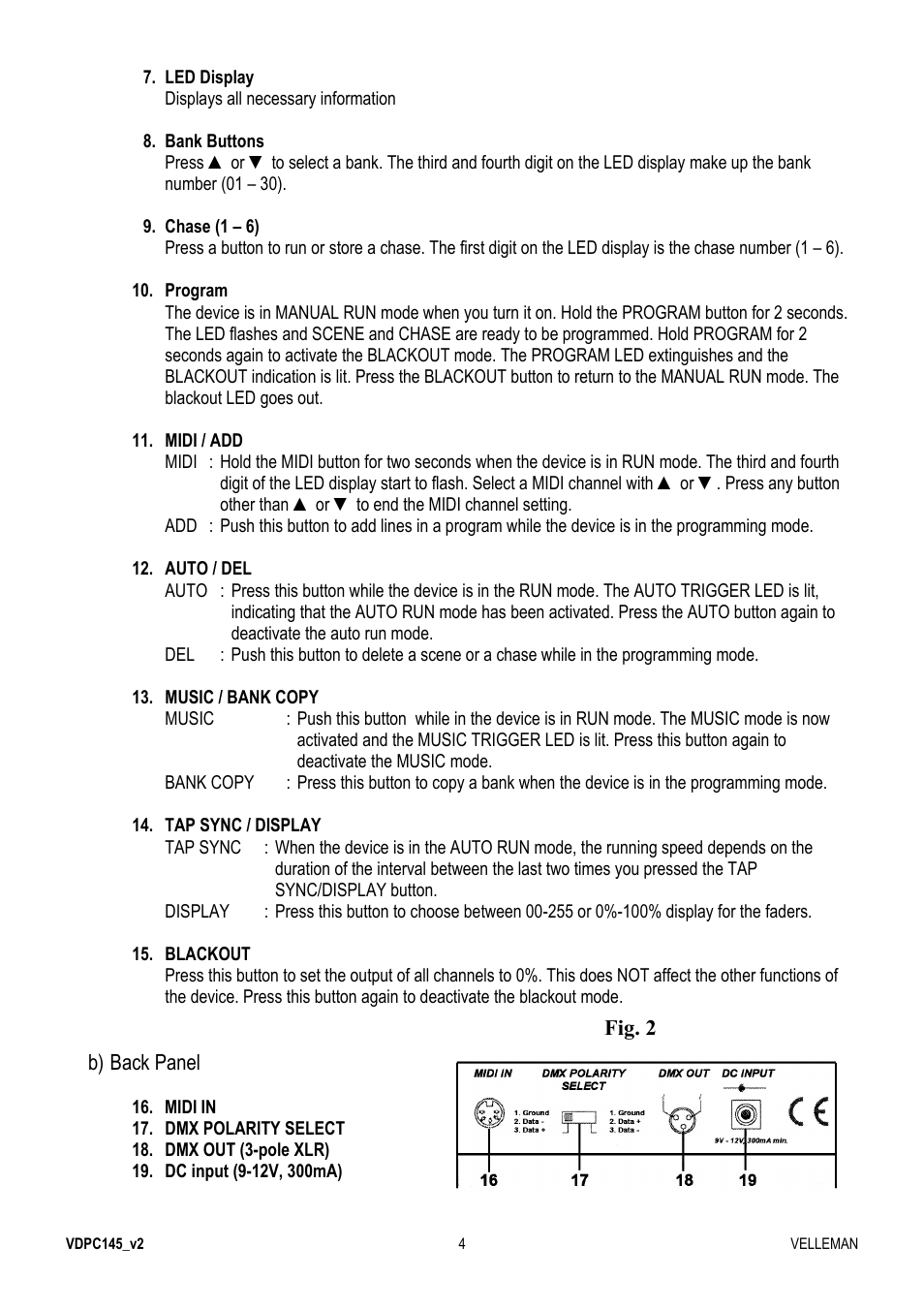 Velleman VDPC145 User Manual | Page 4 / 47