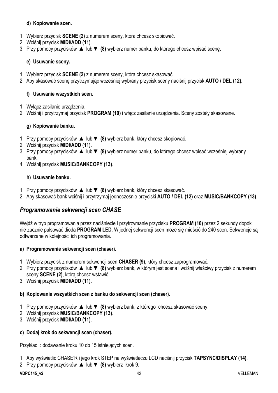 Velleman VDPC145 User Manual | Page 42 / 47