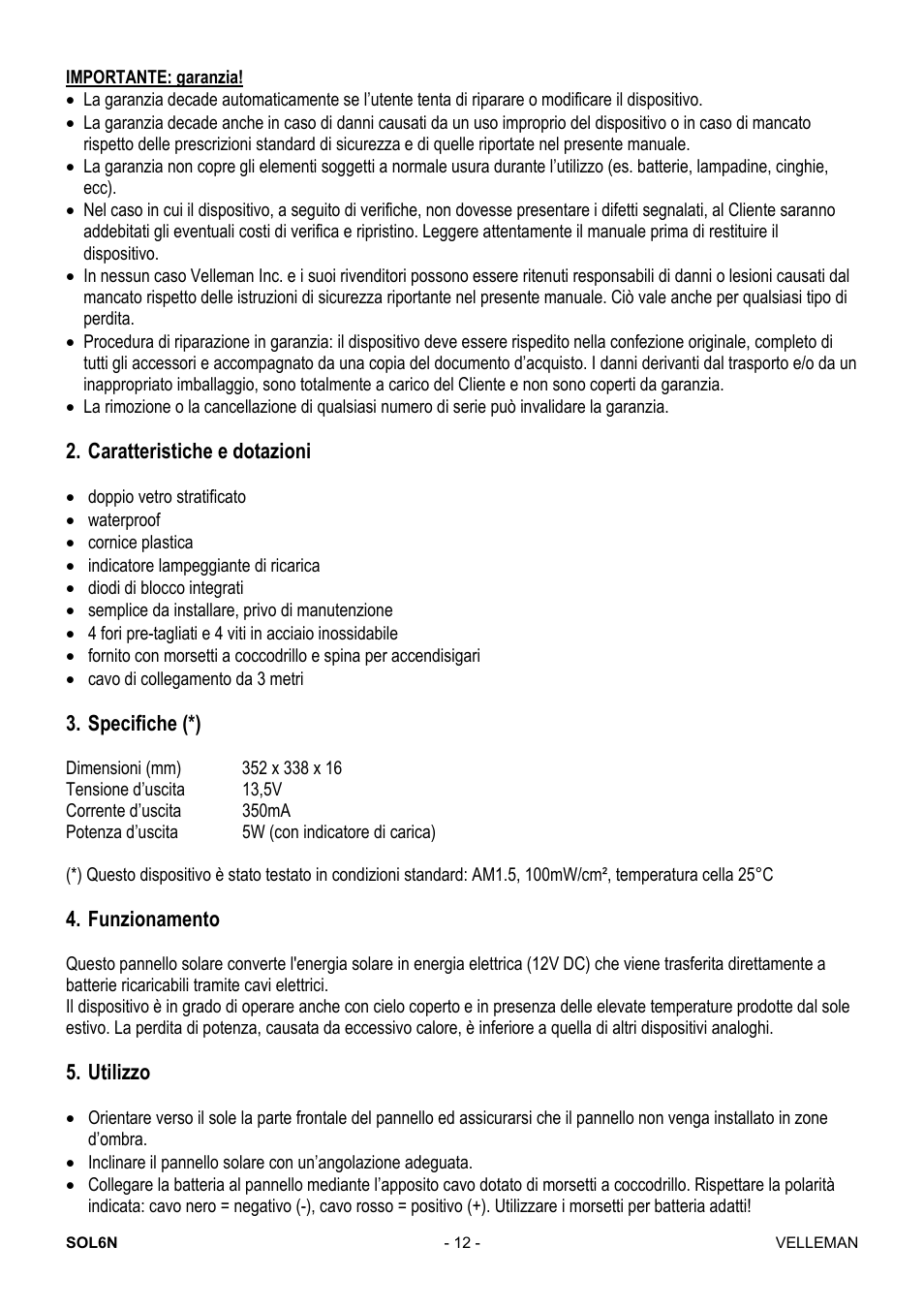 Velleman SOL6N User Manual | Page 12 / 18