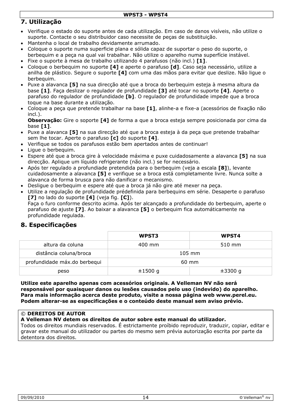 Velleman WPST3 User Manual | Page 14 / 17