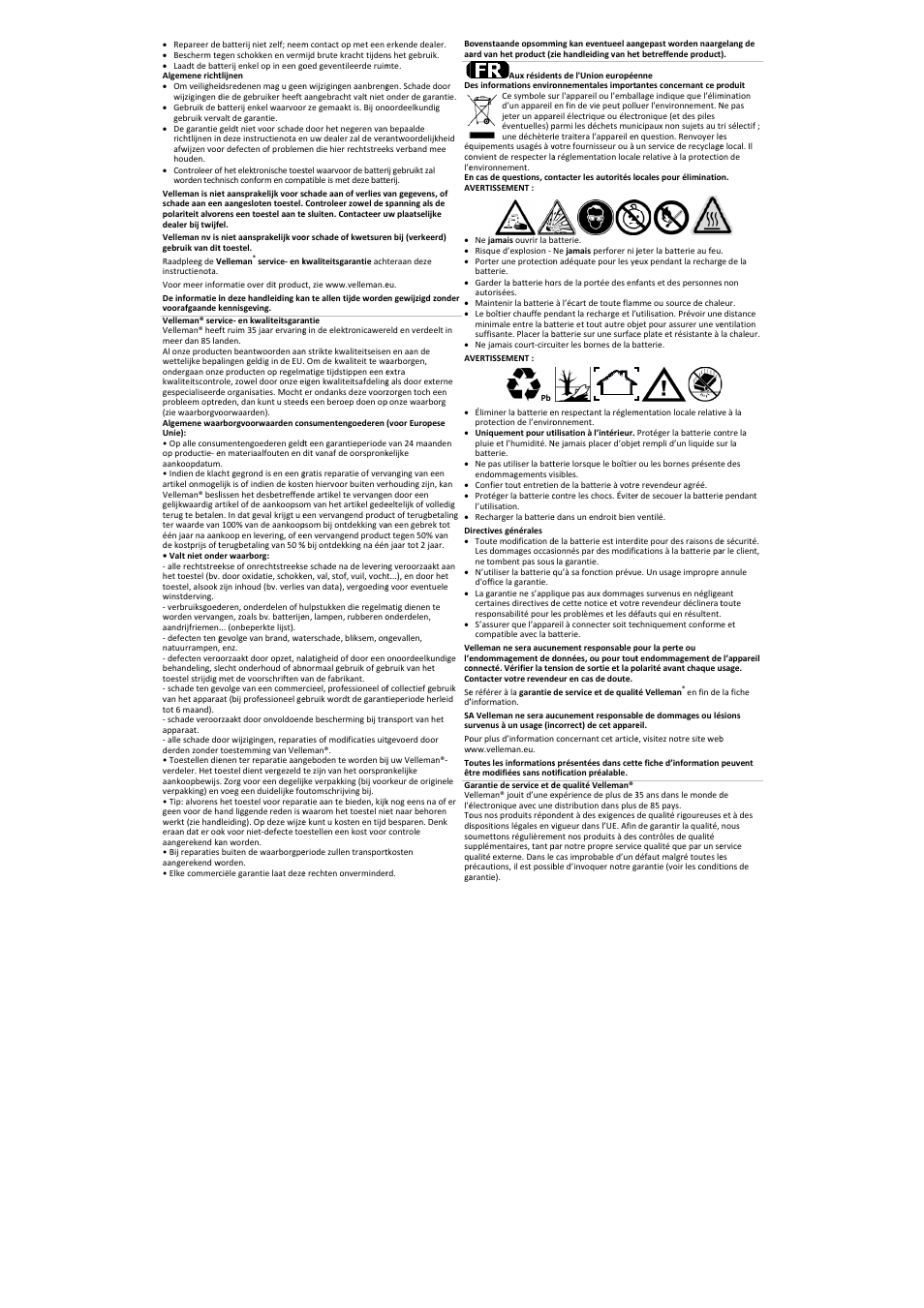 Velleman WP15-12 User Manual | Page 2 / 4