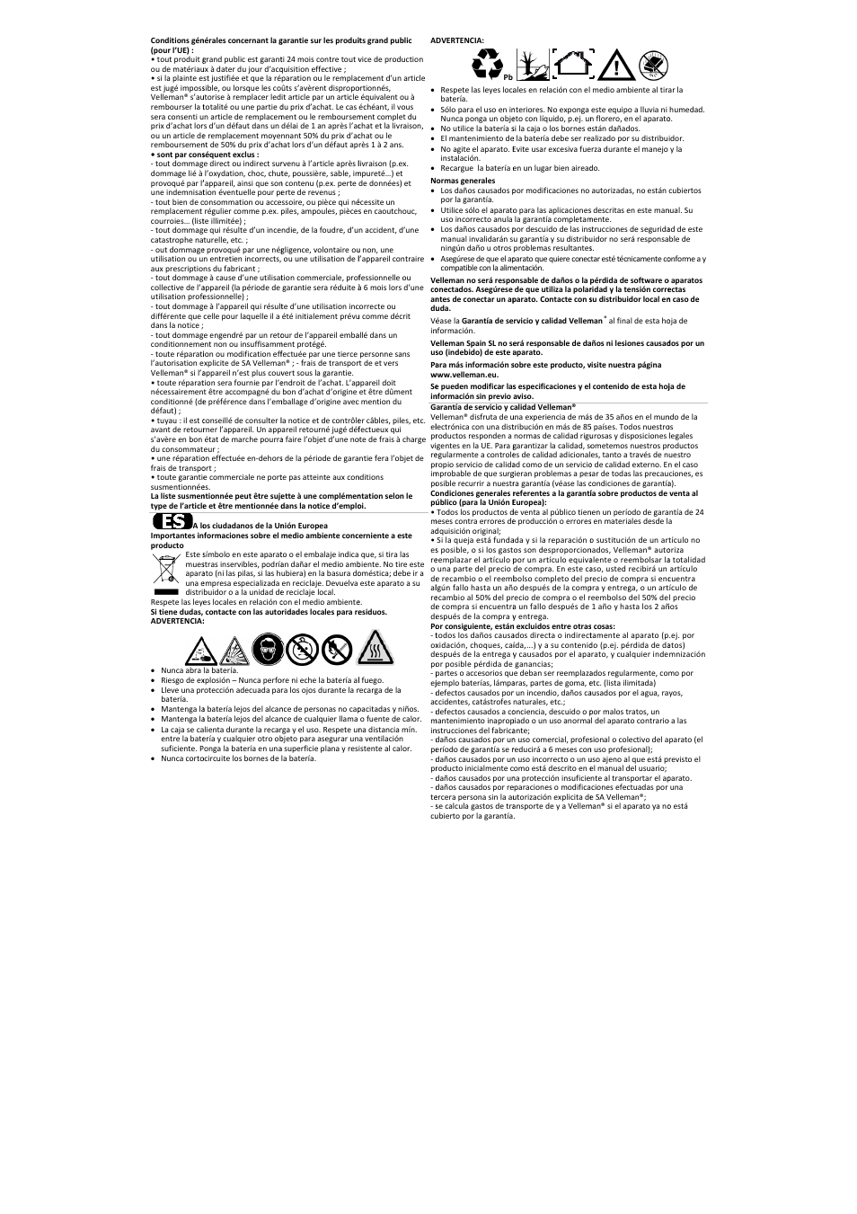 Velleman WP15-12 User Manual | Page 3 / 4